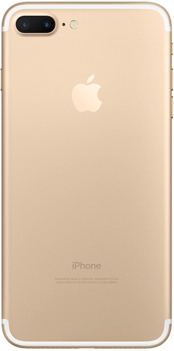 Gold iPhone 7 Plus back view