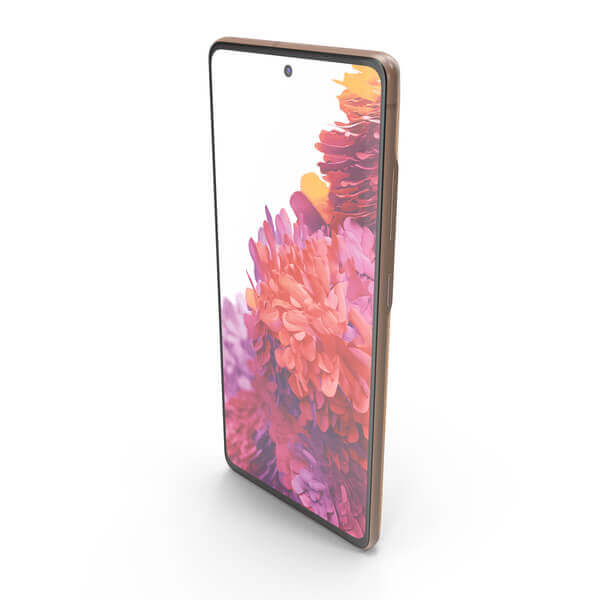 Smartphone displaying vibrant flower wallpaper