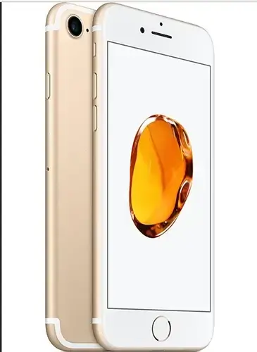 Gold iPhone 7 with vibrant display