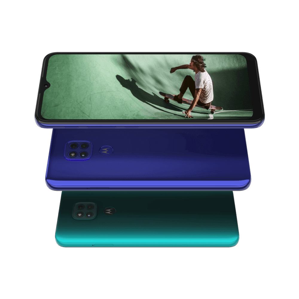 Smartphone showcasing vibrant colour options