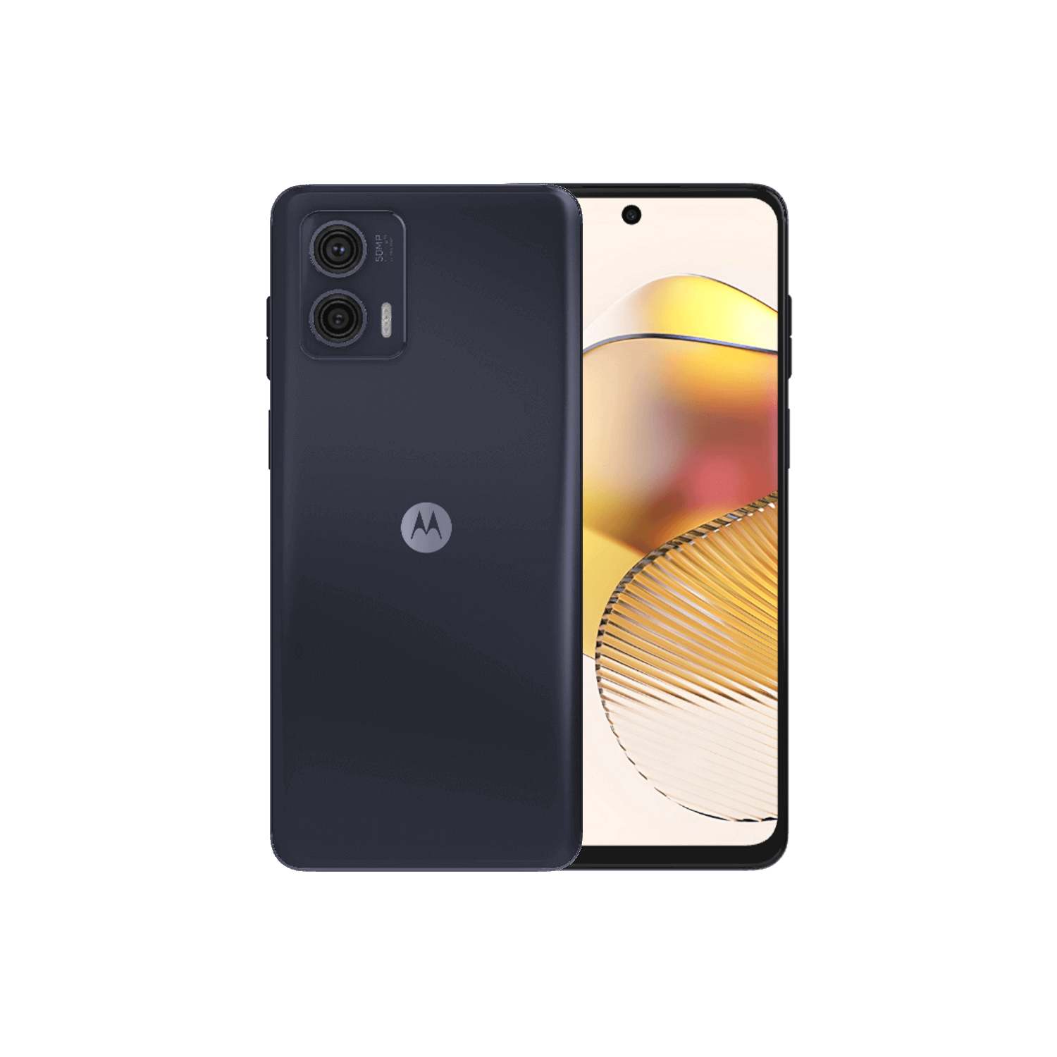 Smartphone with dual cameras displayed