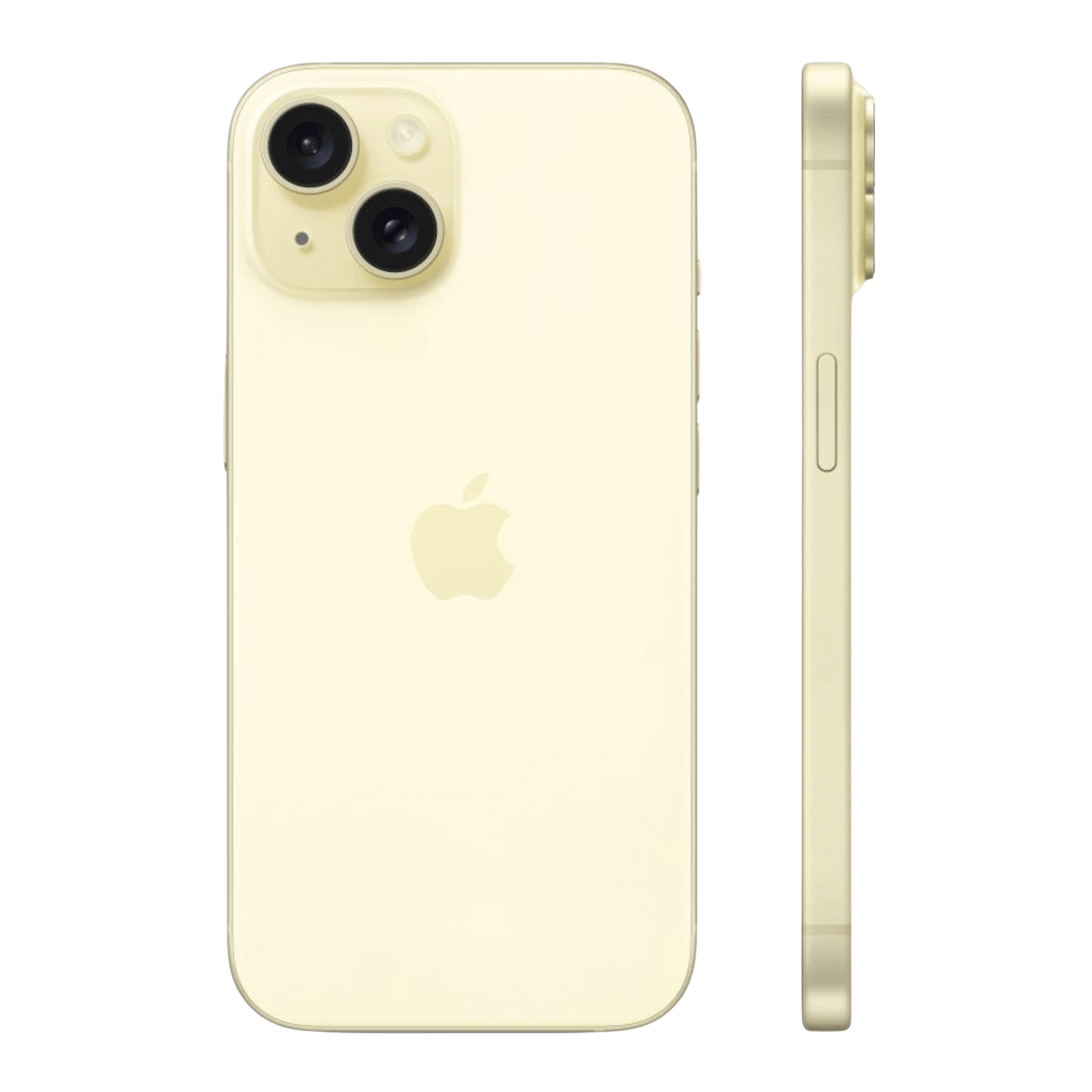 Yellow iPhone 15, sleek design.