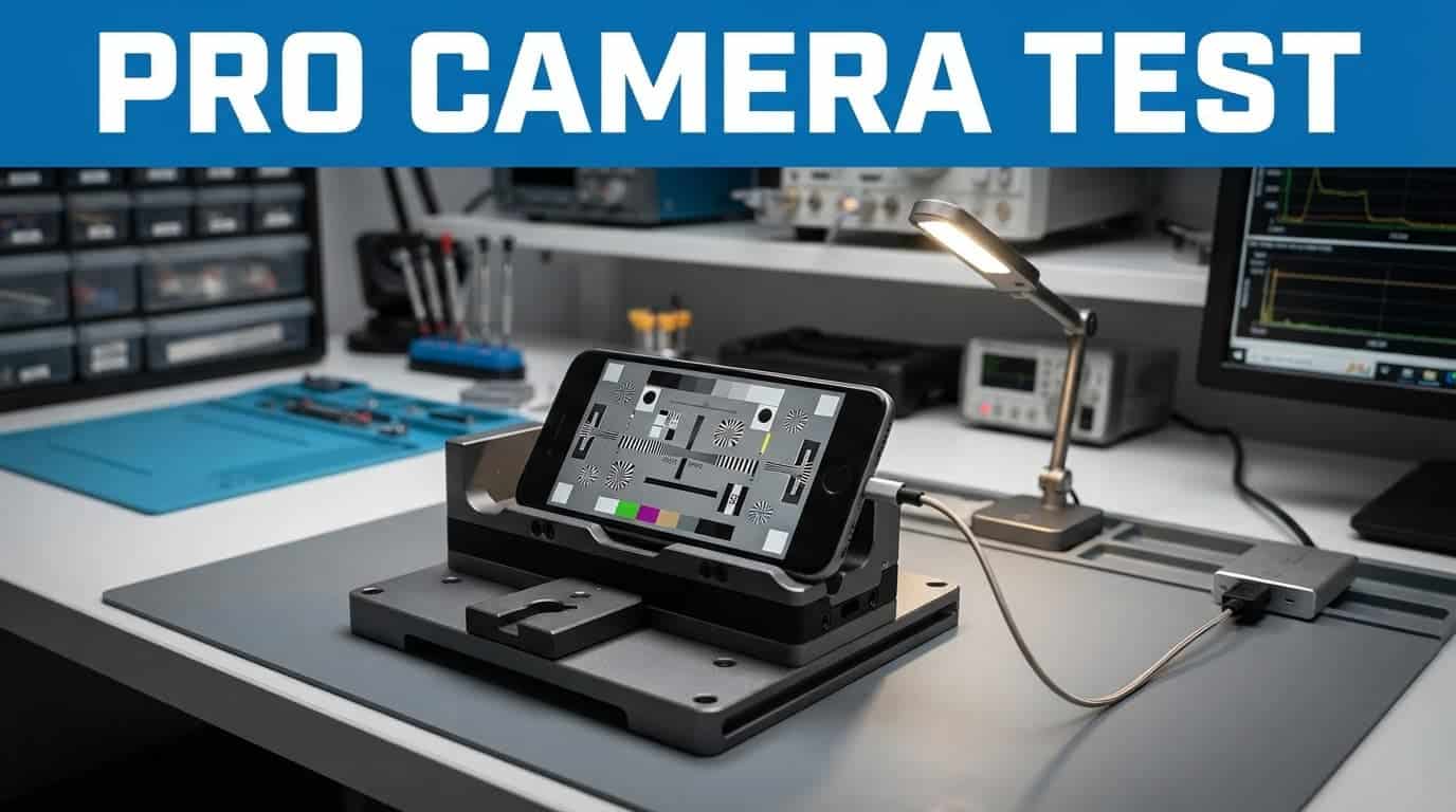 Pixel 8 Pro vs Pixel 9 Pro Camera: Is the Upgrade Worth It? 2 A blue headline banner above a clean workshop bench with a refurbished iPhone.